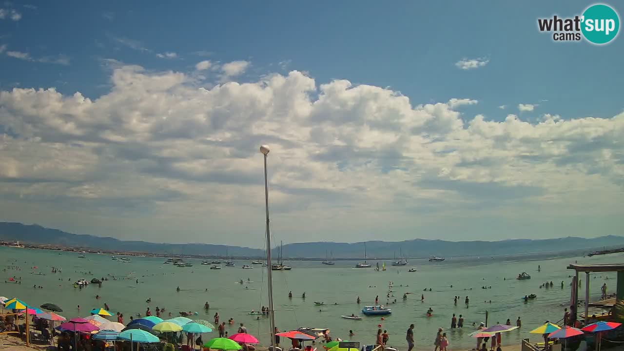 Webcam Cagliari Windsurf Club – Playa del Poetto en directo