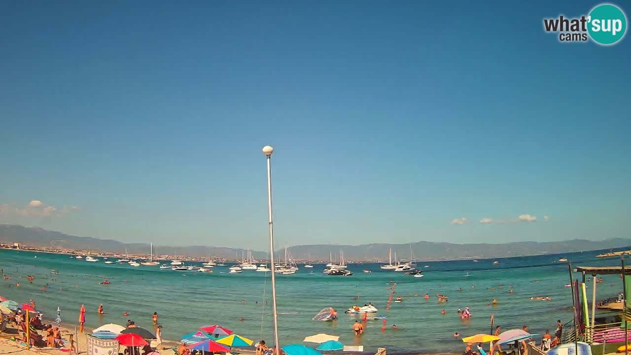 Webcam Cagliari Windsurf Club – Plage du Poetto en direct