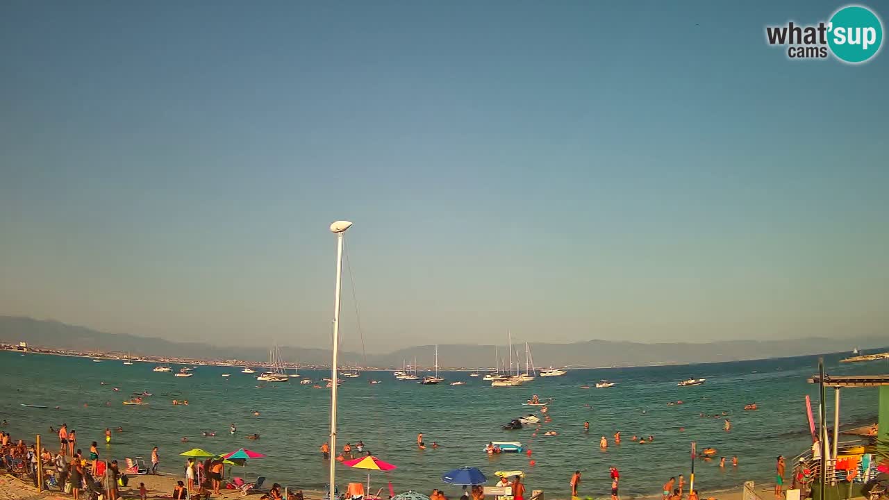 Webcam Cagliari Windsurf Club – Plage du Poetto en direct