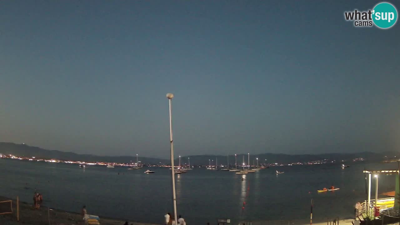 Webcam Cagliari Windsurf Club – Playa del Poetto en directo