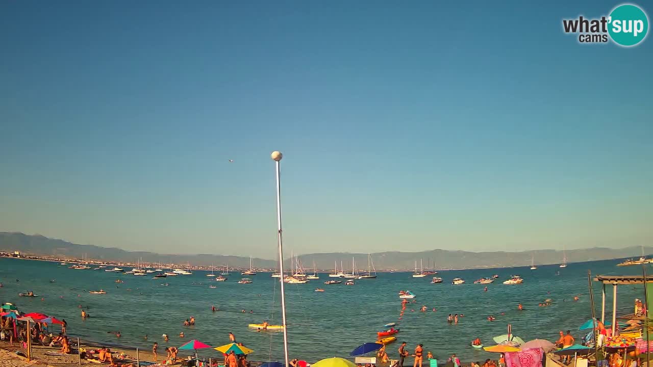 Webcam Cagliari Windsurf Club – Playa del Poetto en directo