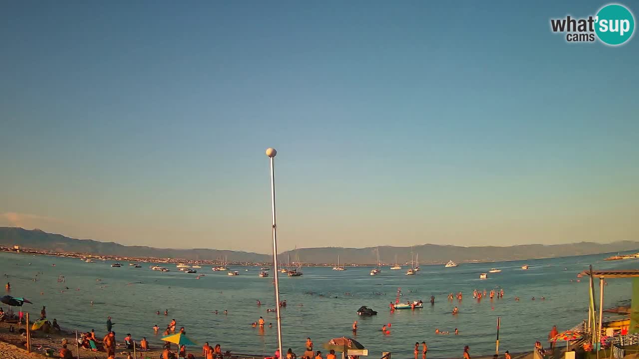 Webcam Cagliari Windsurf Club – Liveblick vom Poetto Strand