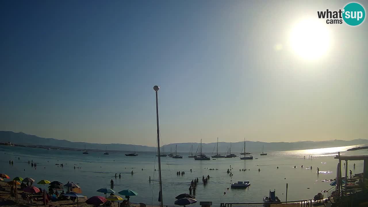 Webcam Cagliari Windsurf Club – Playa del Poetto en directo