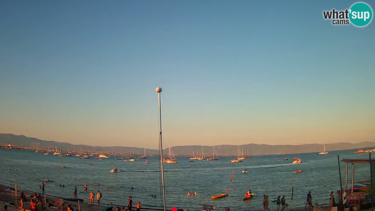Webcam Cagliari Windsurf Club – Liveblick vom Poetto Strand