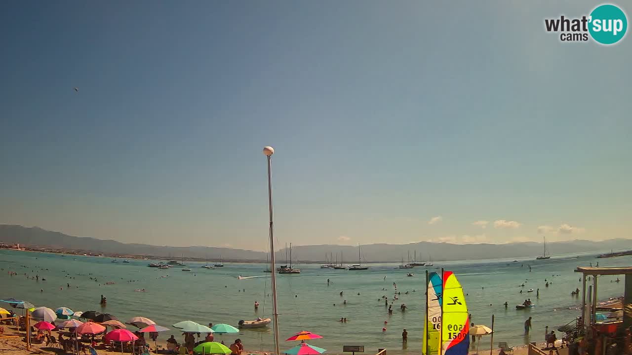 Webcam Cagliari Windsurf Club – Spiaggia del Poetto in diretta
