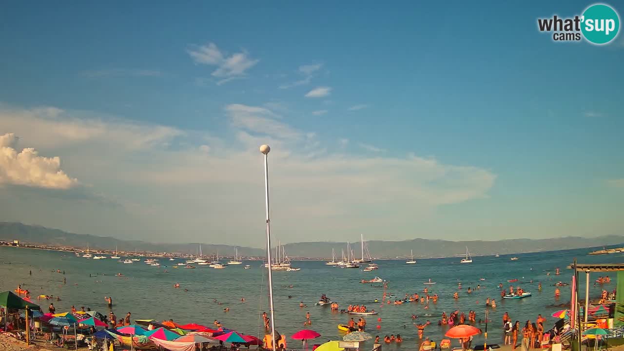 Webcam Cagliari Windsurf Club – Playa del Poetto en directo