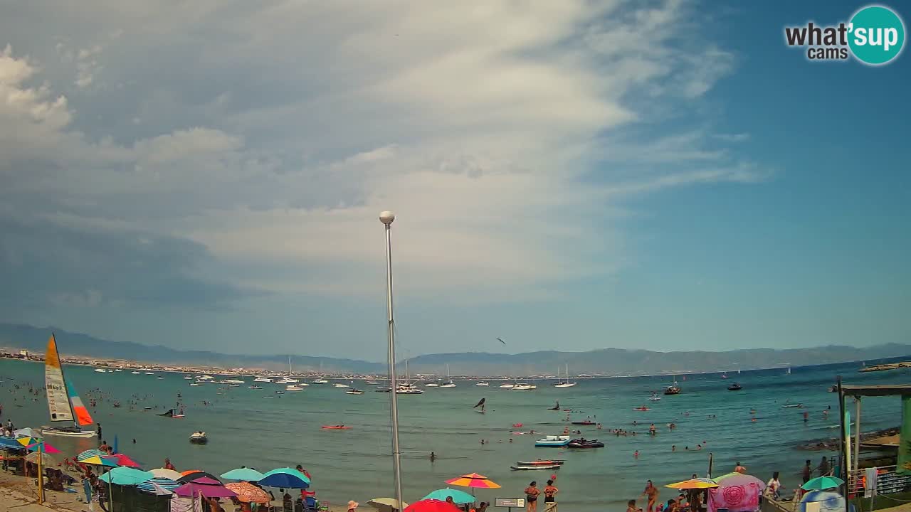 Webcam Cagliari Windsurf Club – Liveblick vom Poetto Strand