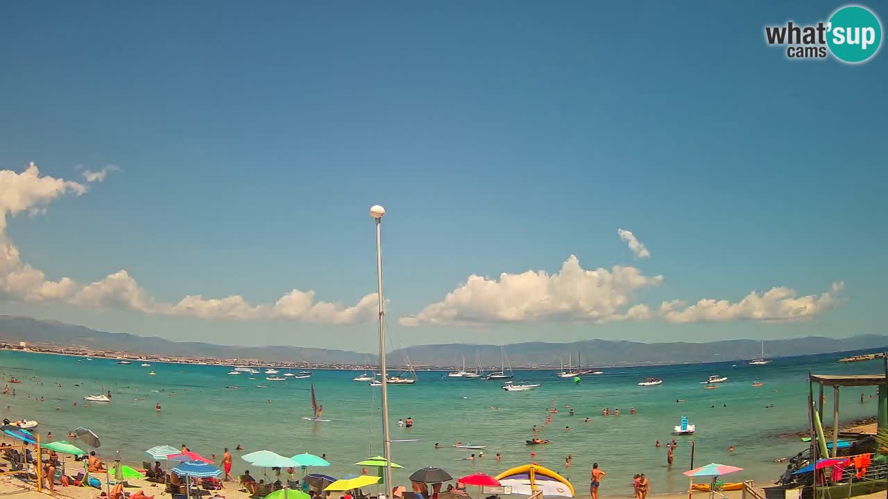 Webcam Cagliari Windsurf Club – Liveblick vom Poetto Strand