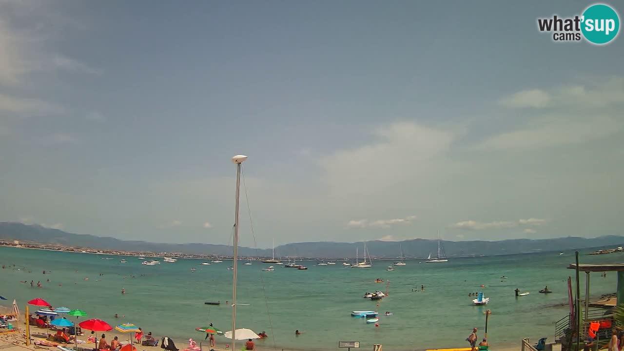 Webcam Cagliari Windsurf Club – Playa del Poetto en directo