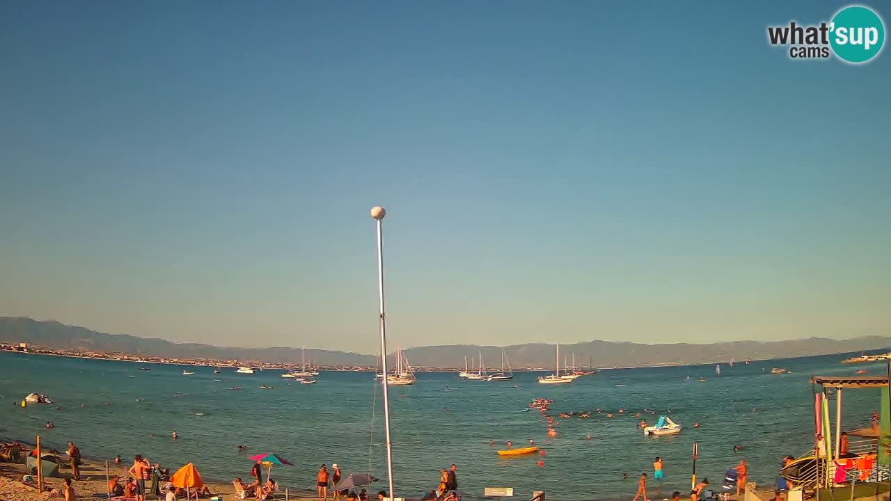 Webcam Cagliari Windsurf Club – Liveblick vom Poetto Strand