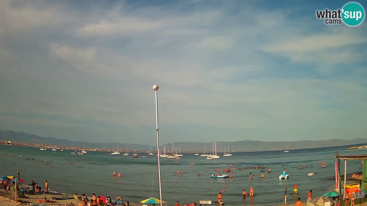 Webcam Cagliari Windsurf Club – Plage du Poetto en direct