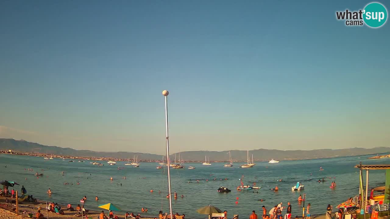 Webcam Cagliari Windsurf Club – Plage du Poetto en direct