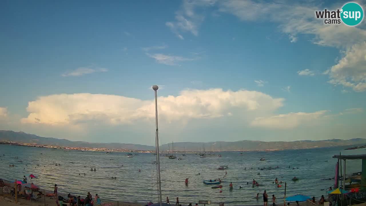 Webcam Cagliari Windsurf Club – Playa del Poetto en directo