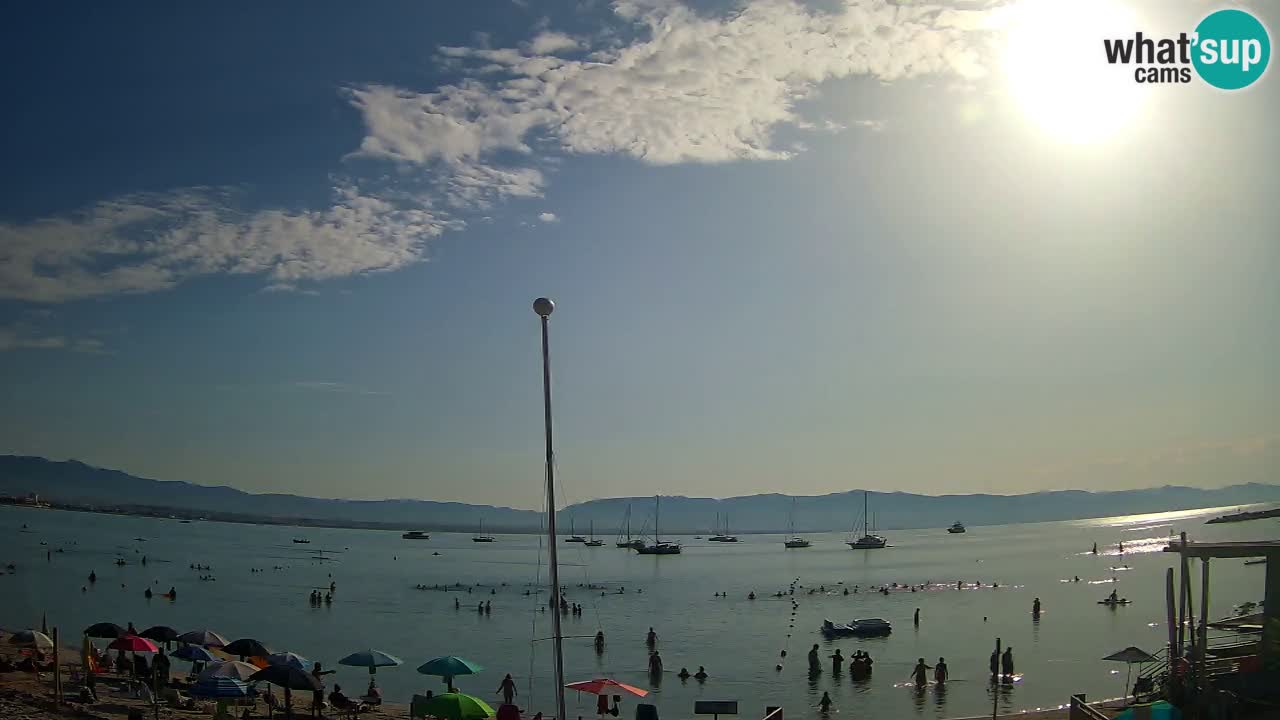 Webcam Cagliari Windsurf Club – Playa del Poetto en directo
