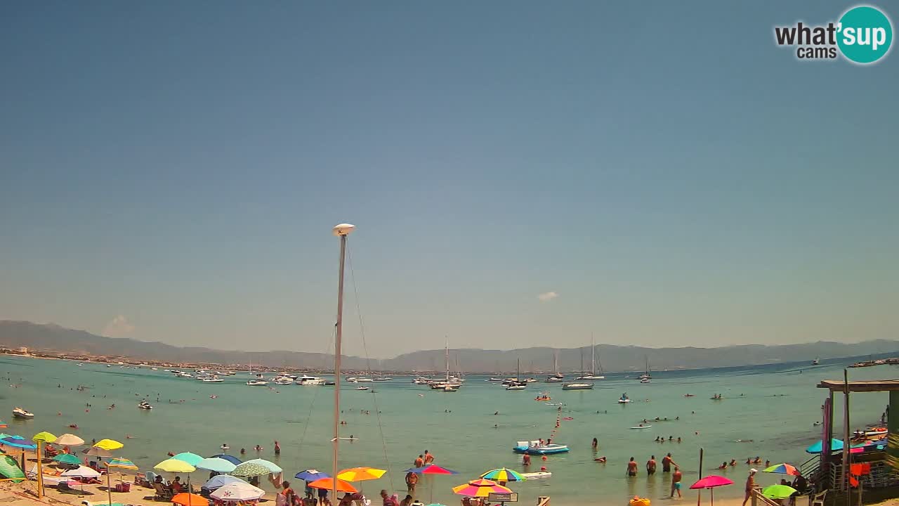 Webcam Cagliari Windsurf Club – Playa del Poetto en directo