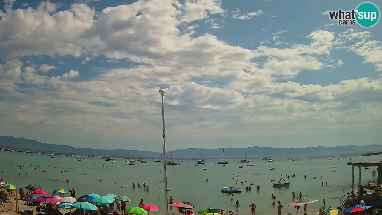 Webcam Cagliari Windsurf Club – Playa del Poetto en directo