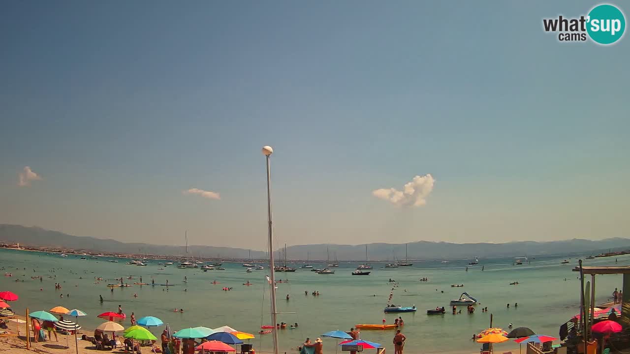 Webcam Cagliari Windsurf Club – Playa del Poetto en directo