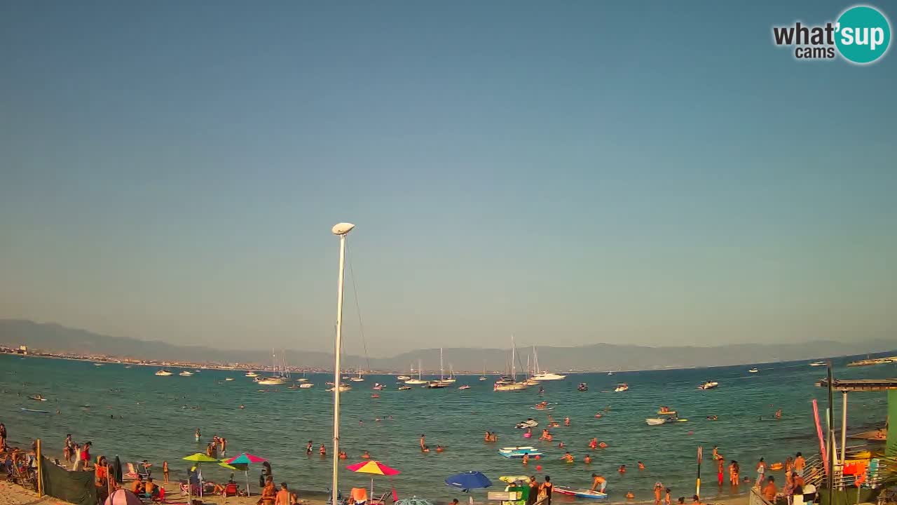 Webcam Cagliari Windsurf Club – Liveblick vom Poetto Strand