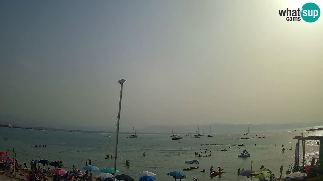 Webcam Cagliari Windsurf Club – Playa del Poetto en directo