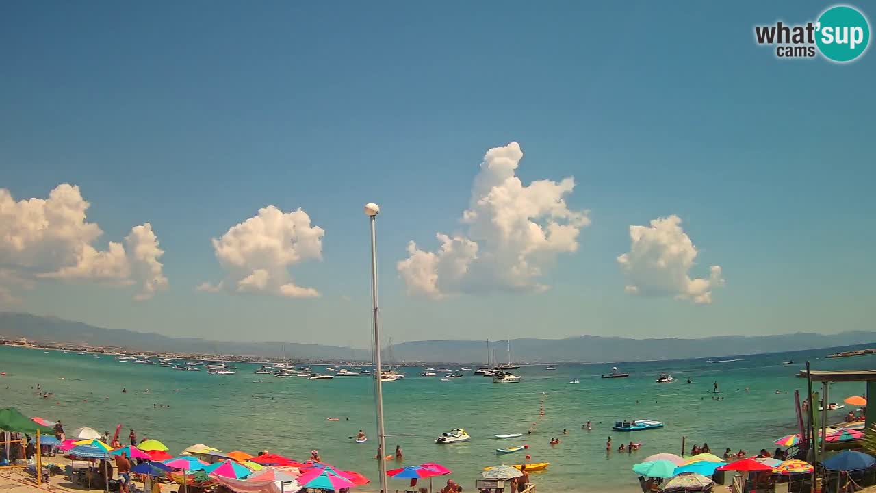 Web kamera Cagliari Windsurf Club – Poetto plaža uživo