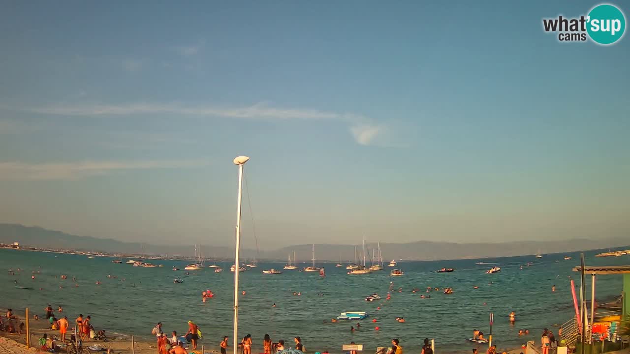 Webcam Cagliari Windsurf Club – Plage du Poetto en direct