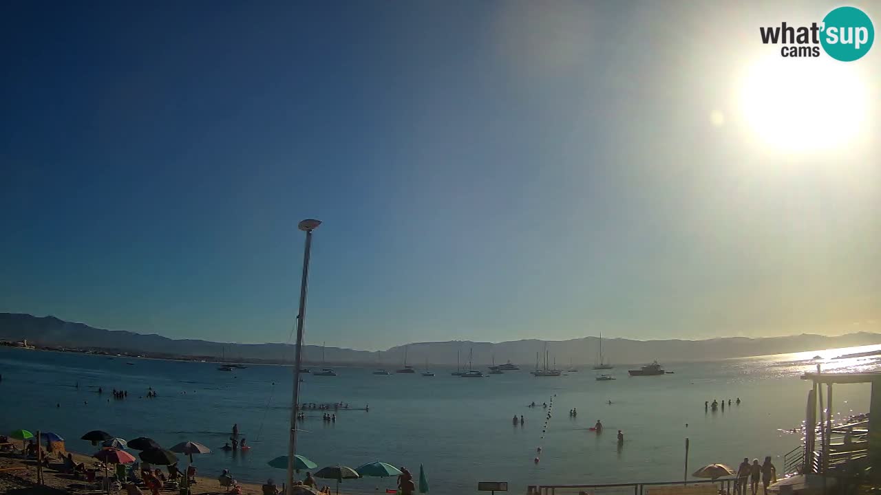 Web kamera Cagliari Windsurf Club – Poetto plaža uživo