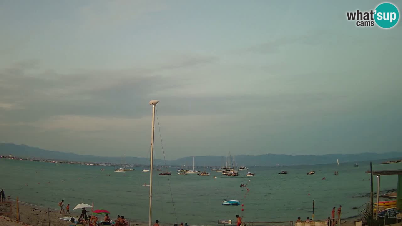 Webcam Cagliari Windsurf Club – Plage du Poetto en direct