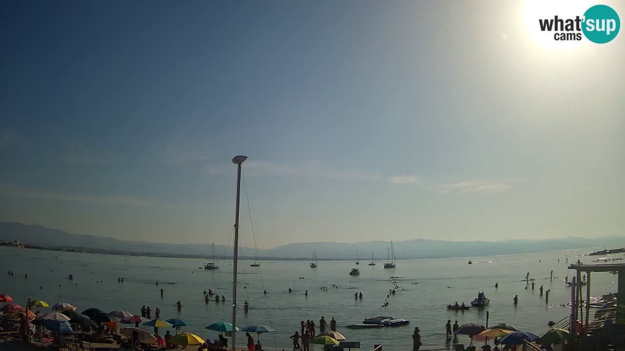 Webcam Cagliari Windsurf Club – Playa del Poetto en directo