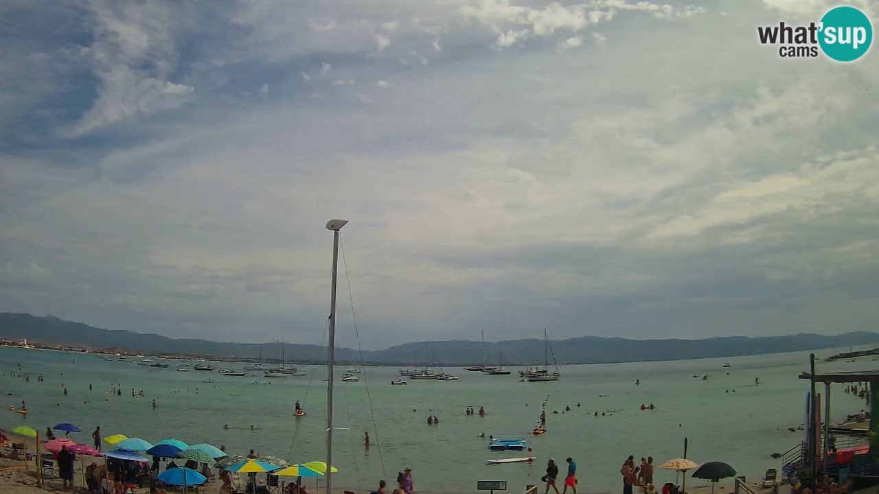Webcam Cagliari Windsurf Club – Playa del Poetto en directo