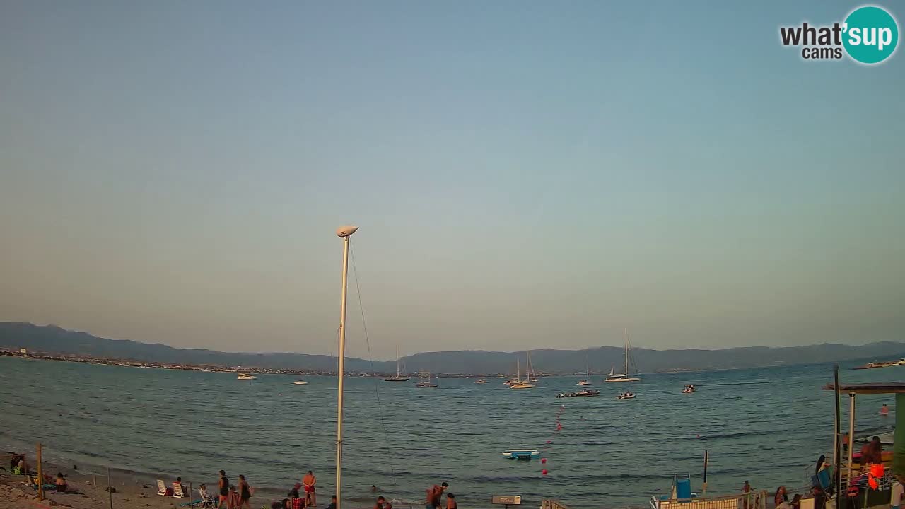 Webcam Cagliari Windsurf Club – Plage du Poetto en direct