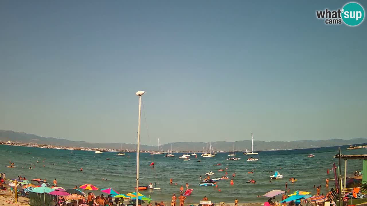 Webcam Cagliari Windsurf Club – Liveblick vom Poetto Strand