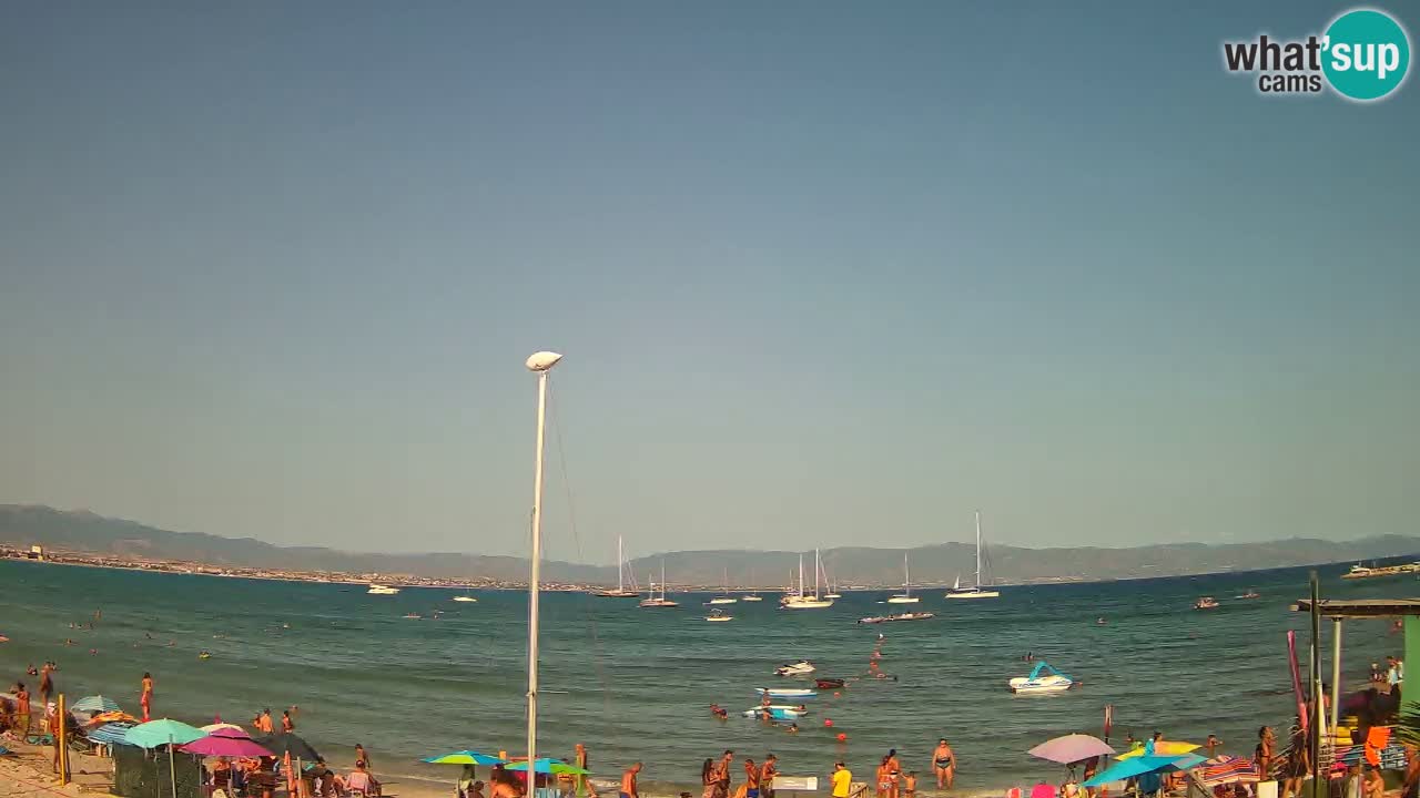 Webcam Cagliari Windsurf Club – Liveblick vom Poetto Strand