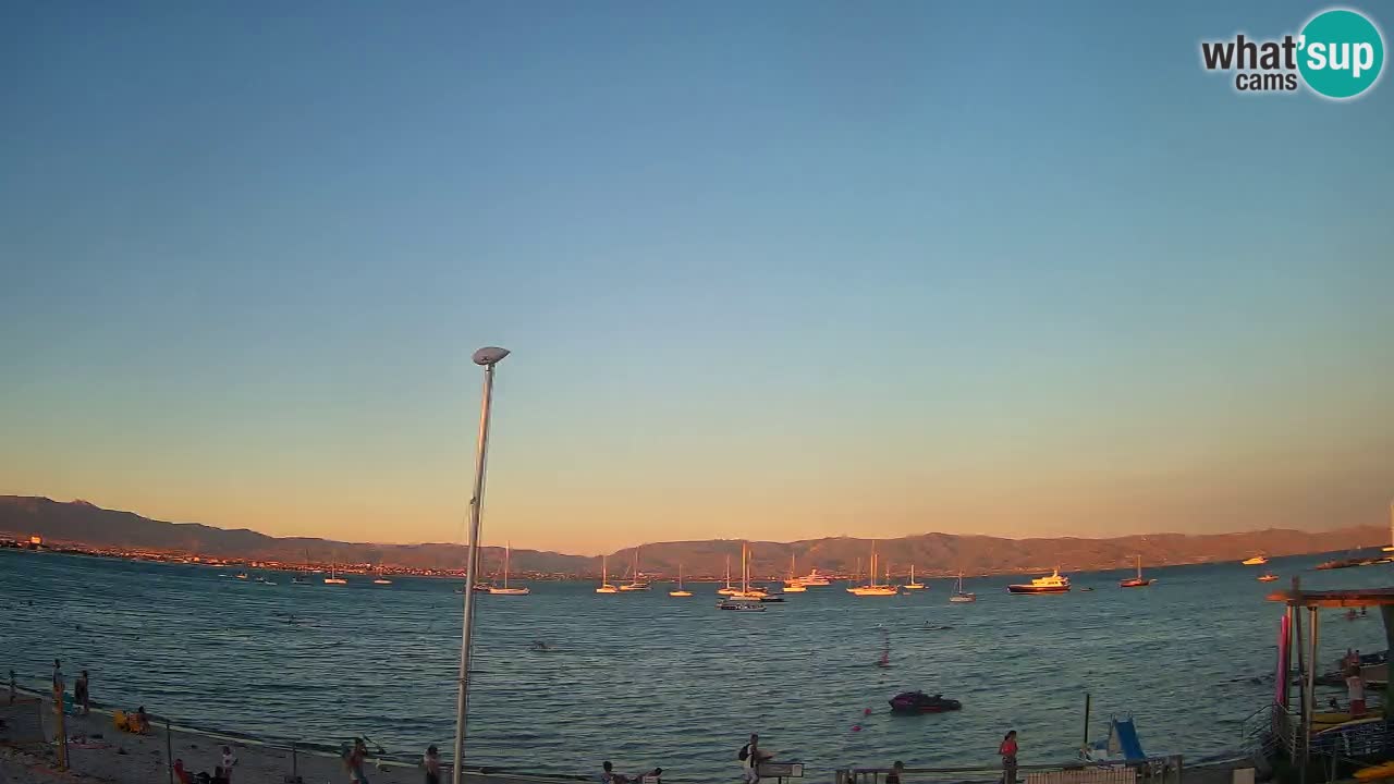 Webcam Cagliari Windsurf Club – Plage du Poetto en direct