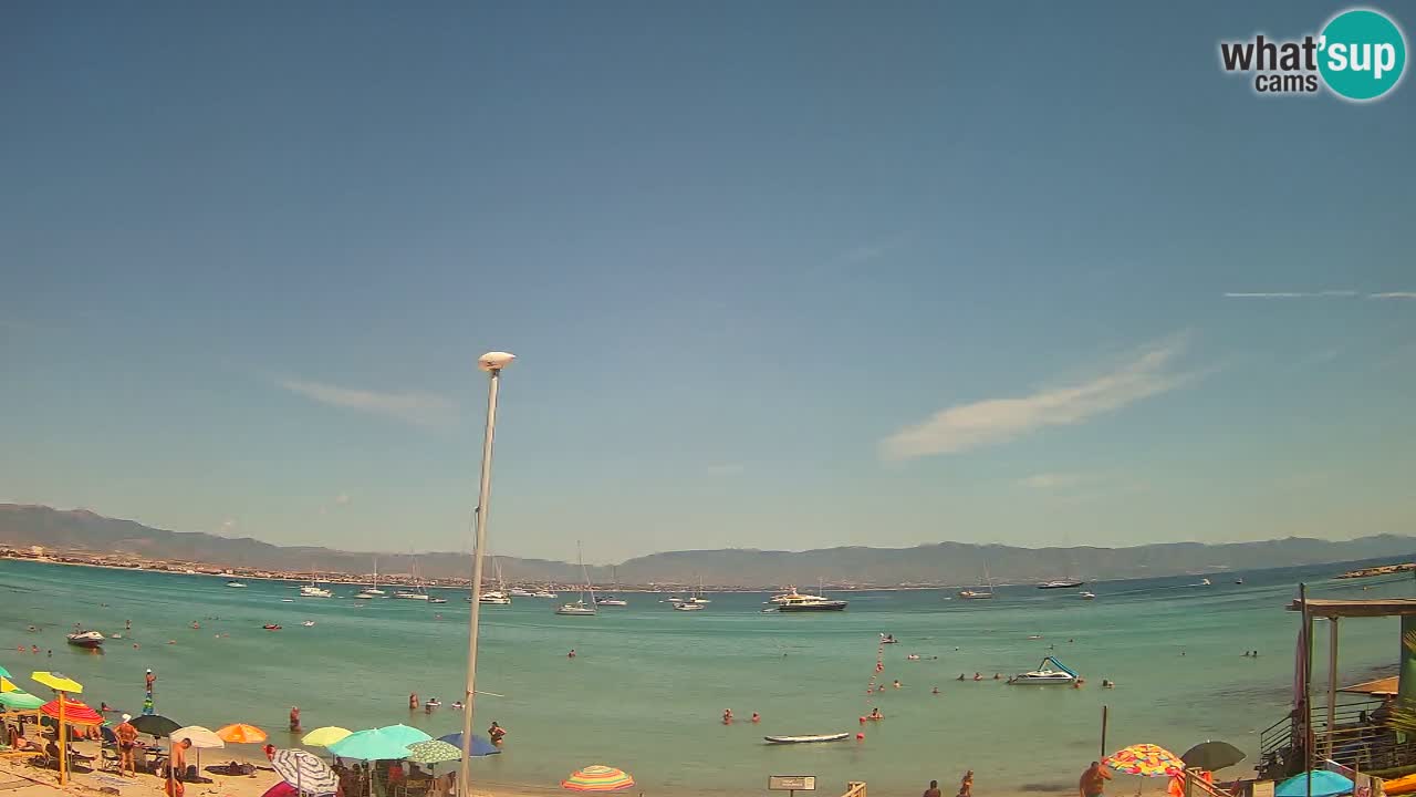 Webcam Cagliari Windsurf Club – Playa del Poetto en directo