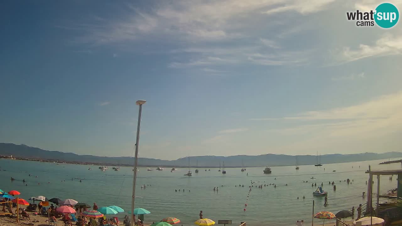 Webcam Cagliari Windsurf Club – Playa del Poetto en directo