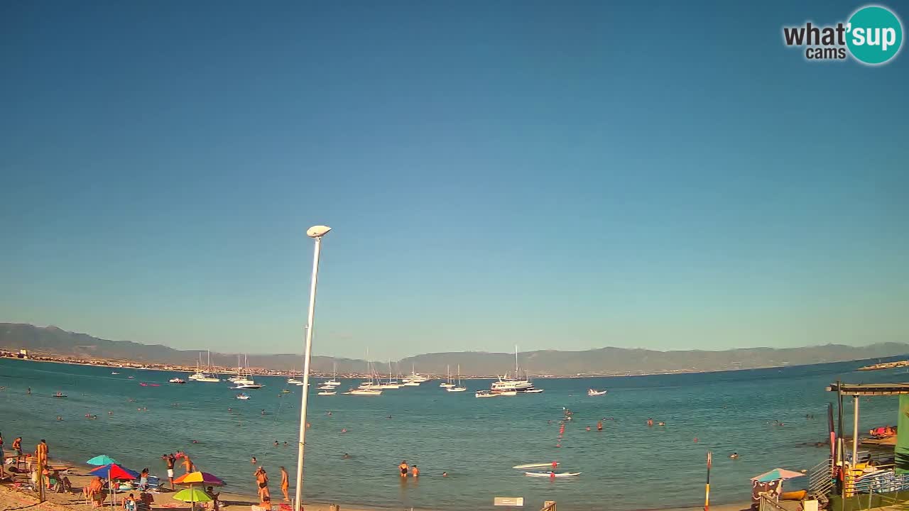 Webcam Cagliari Windsurf Club – Liveblick vom Poetto Strand