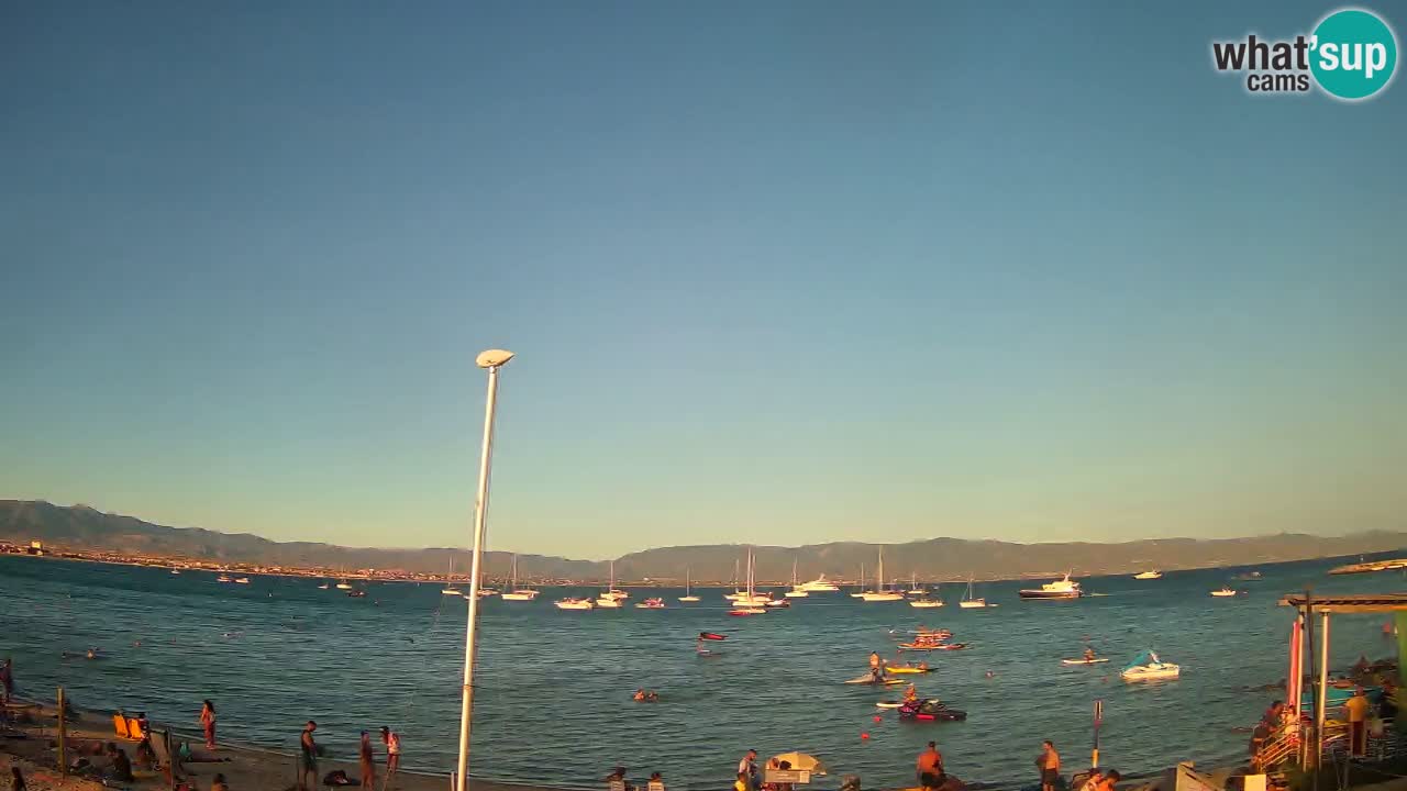 Webcam Cagliari Windsurf Club – Liveblick vom Poetto Strand