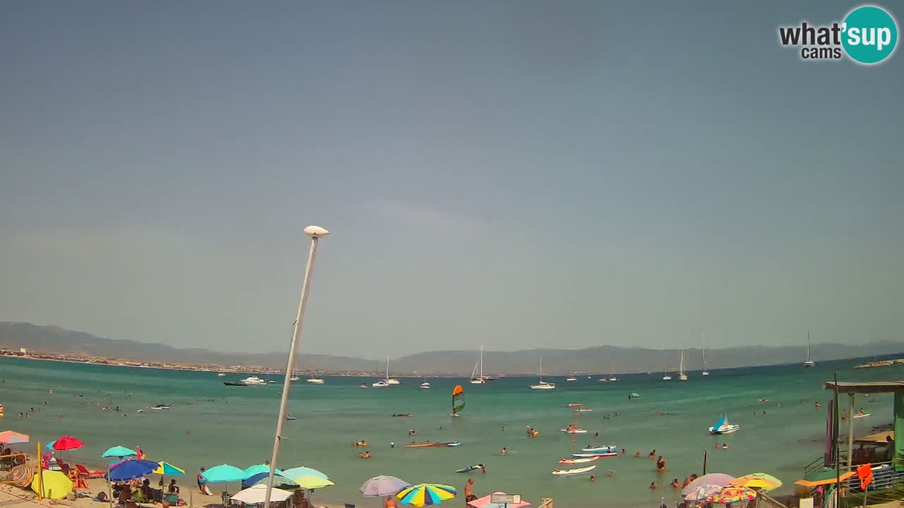 Web kamera Cagliari Windsurf Club – Poetto plaža uživo