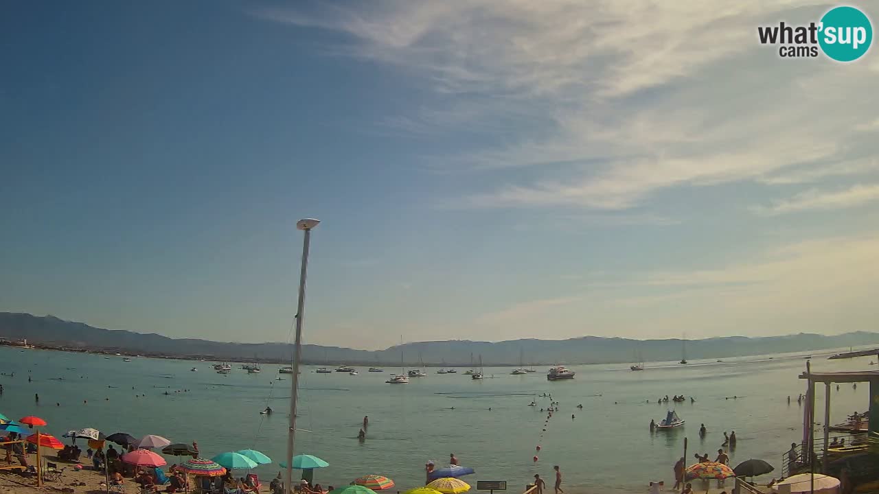 Webcam Cagliari Windsurf Club – Plage du Poetto en direct