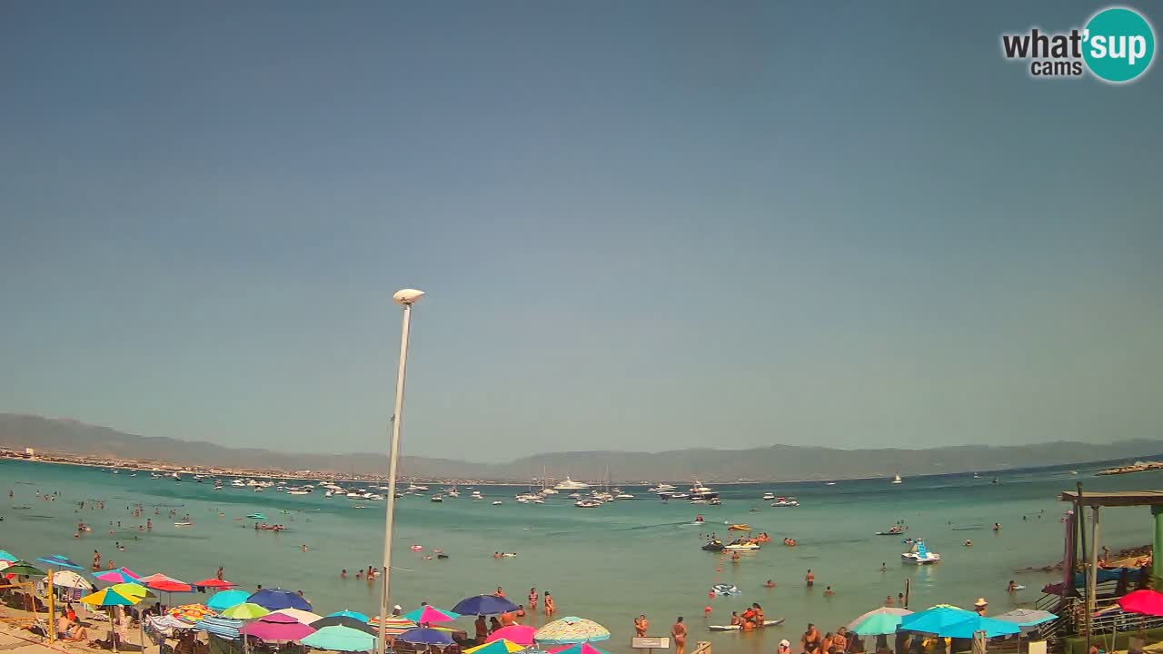 Web kamera Cagliari Windsurf Club – Poetto plaža uživo