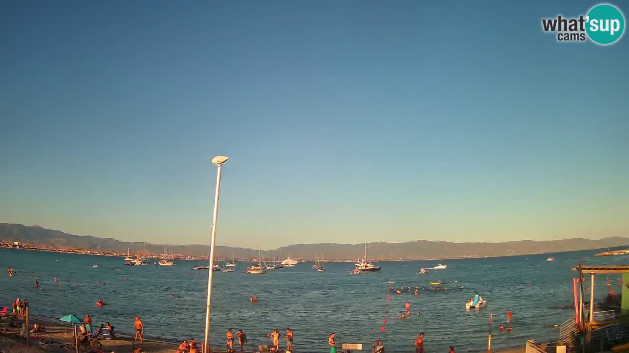 Webcam Cagliari Windsurf Club – Liveblick vom Poetto Strand