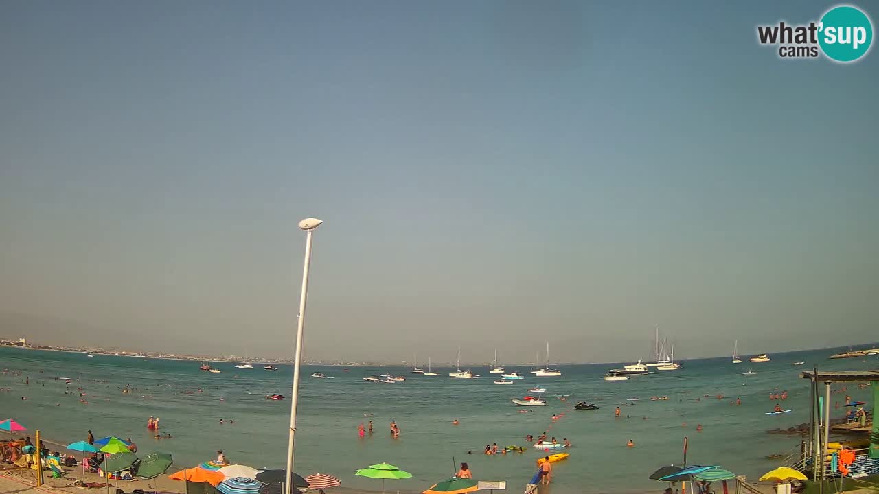 Webcam Cagliari Windsurf Club – Playa del Poetto en directo