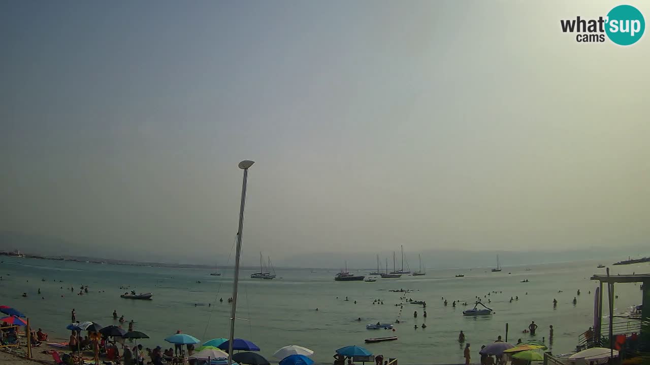 Webcam Cagliari Windsurf Club – Plage du Poetto en direct