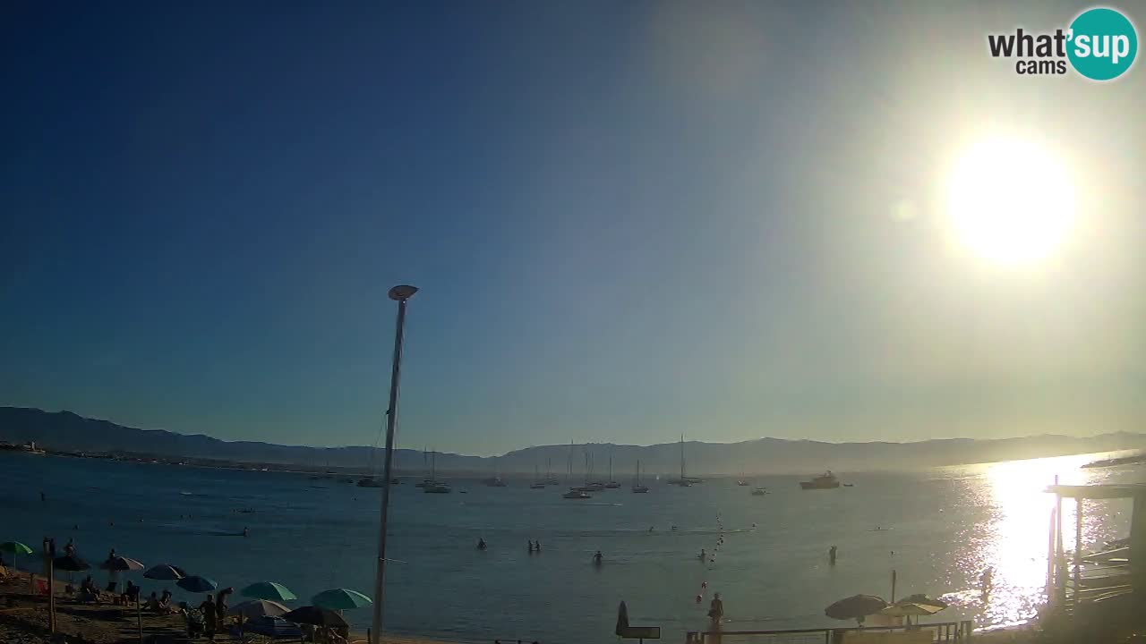Webcam Cagliari Windsurf Club – Liveblick vom Poetto Strand