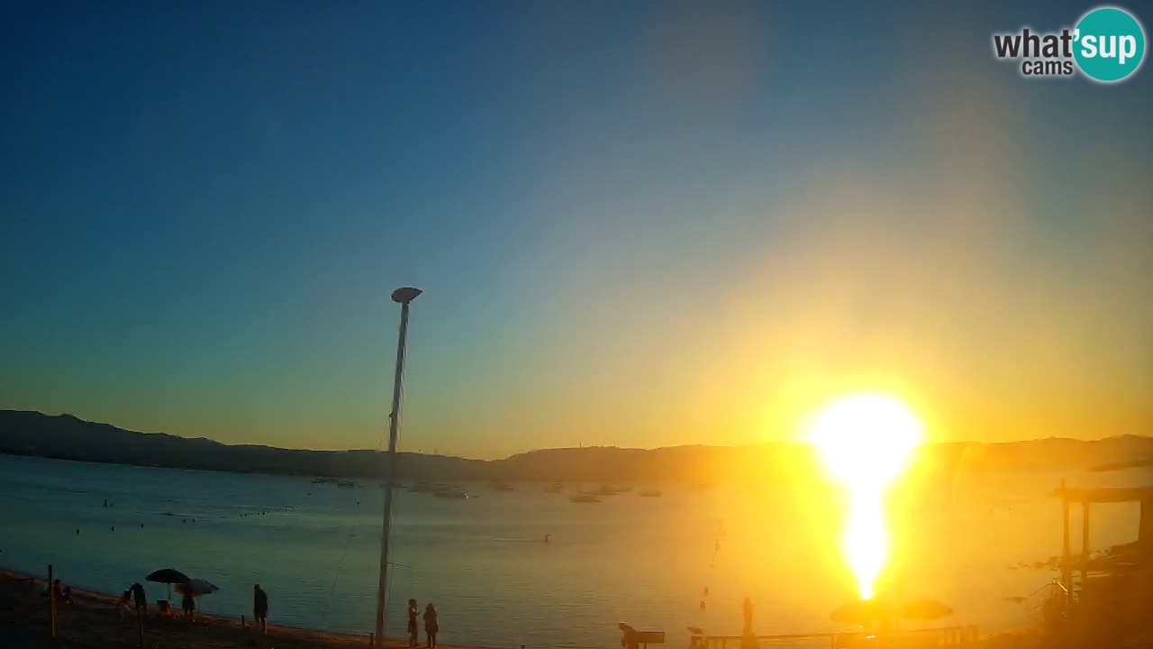 Webcam Cagliari Windsurf Club – Playa del Poetto en directo