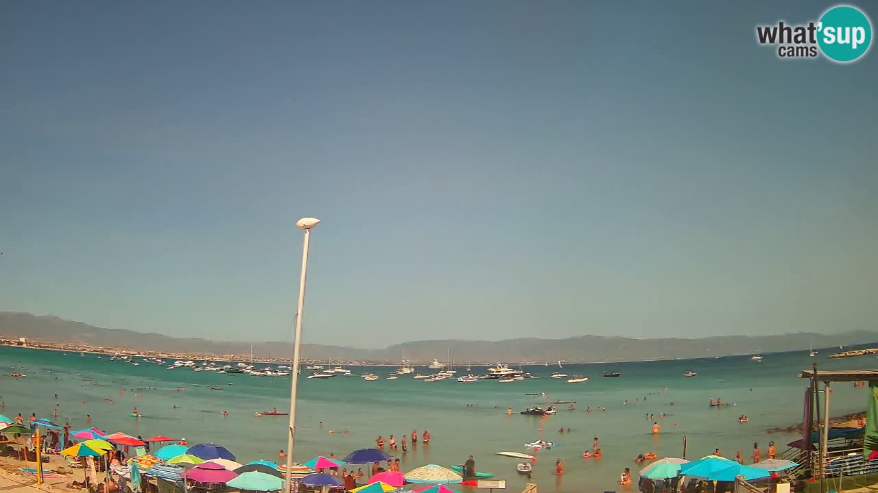 Webcam Cagliari Windsurf Club – Playa del Poetto en directo