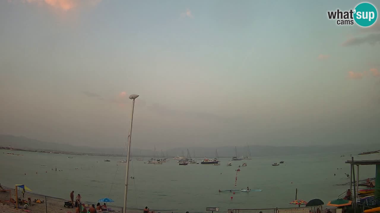 Webcam Cagliari Windsurf Club – Plage du Poetto en direct