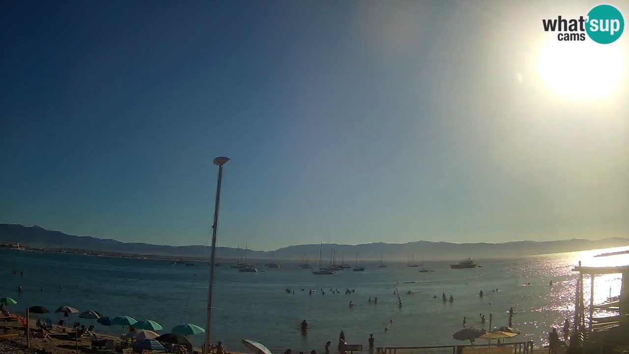 Webcam Cagliari Windsurf Club – Plage du Poetto en direct