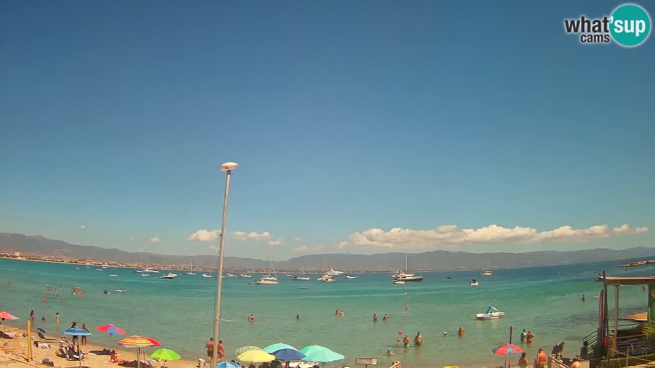 Webcam Cagliari Windsurf Club – Playa del Poetto en directo