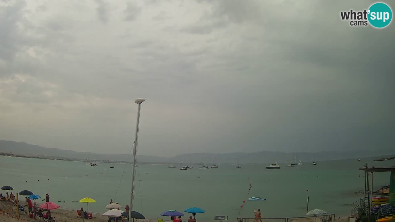 Spletna kamera Cagliari Windsurf Club – Pogled v živo s plaže Poetto